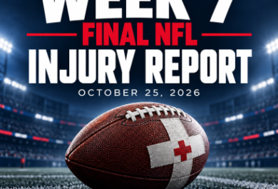 Week 7 final NFL injury report