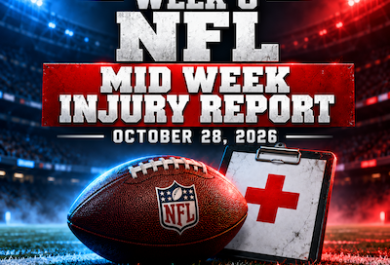 NFL Mid Week 8 Injury Report